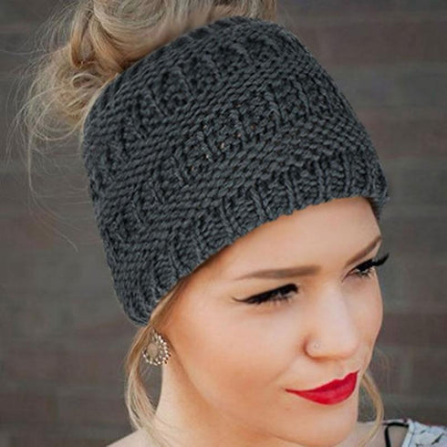 Bandeau cheveux large en laine Danica